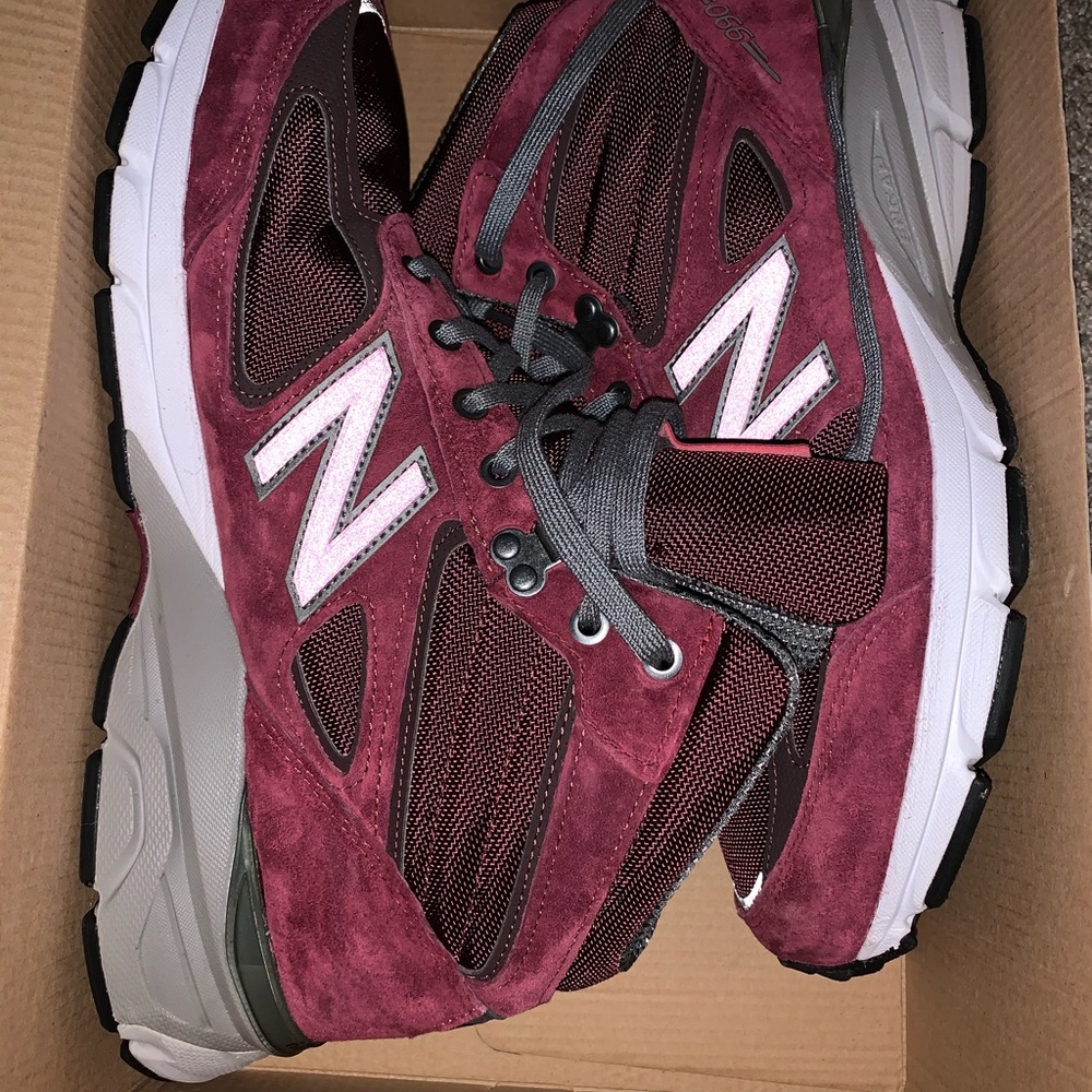 Burgundy New Balance 990